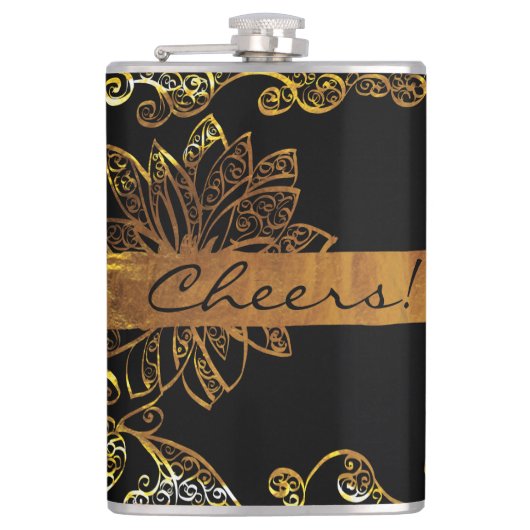 金ゴールド フラスク (正面)