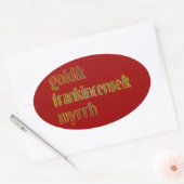 金ゴールド&フランキンセンス&ミルラ 楕円形シール (封筒)