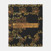 金ゴールド フリースブランケット (正面)