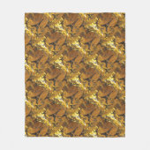 金ゴールド フリースブランケット (正面)