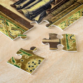 金ゴールド・フレーム華美・アイコンの表示 ジグソーパズル (側面)