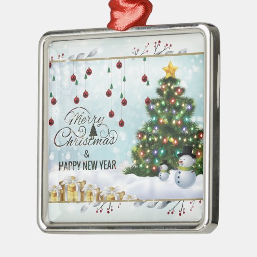 金ゴールド、フローラフラムクリスマスメ結婚したタルオーナメント メタルオーナメント (左)