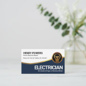 金ゴールド·ブスタイリッシュルーウェーブ·金ゴールド·バルブ電気技師 名刺 (スタンド正面)