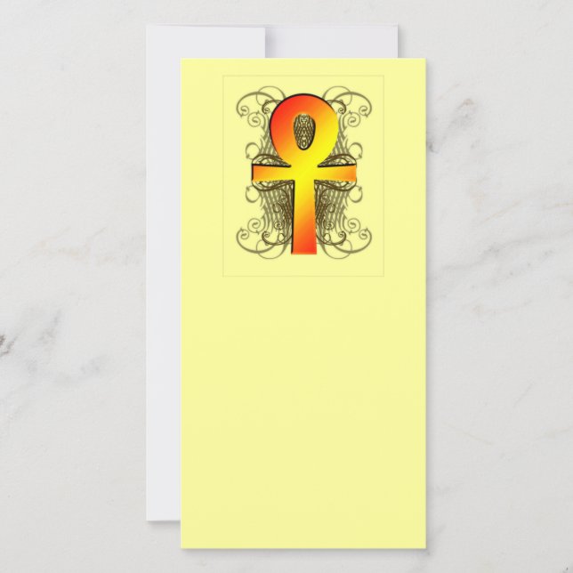金ゴールド・ブックマークの「鍵(Ankh)」 (正面)