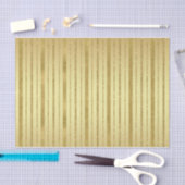 金ゴールド – ブラシ付き金ゴールドフェイクグリッターストライプ 薄葉紙 (クラフト)