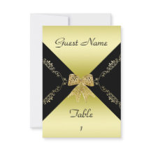 金ゴールド&ブラスタイリッシュック装飾用弓台カード