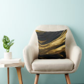 金ゴールド&ブラックお洒落装飾用クッション クッション (椅子)