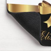 金ゴールド、ブラックはっきりした、ゴールデンボウ マウスパッド (コーナー)