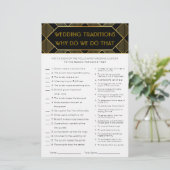 金ゴールド&ブラックアールデコヴィンテージブライダルシャワーゲーム (スタンド正面)