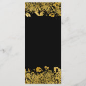 金ゴールド&ブラックエキゾチックなジャングルチーテータグラムメニュー メニュー (裏面)