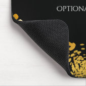 金ゴールド&ブラックエキゾチックジャングルチータエレガントーグラム マウスパッド (コーナー)