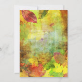 金ゴールド&ブラックオータムスイート16誕生日 招待状 (裏面)