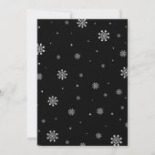 金ゴールド&ブラックカンパニークリスマスホリデーパーティー 招待状 (裏面)