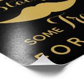 金ゴールド&ブラックキャンディバー、甘いバー、パーティーサイン フォトプリント            (角)