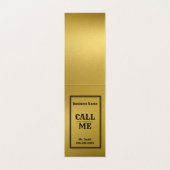 金ゴールド&ブラッククラウン 名刺 (内部フラット)