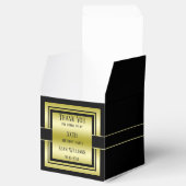 金ゴールド&ブラッククラスメンズバースデーパーティー フェイバーボックス (オープン)