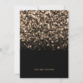 金ゴールド&ブラックグラムニューイブパーティー 招待状 (裏面)