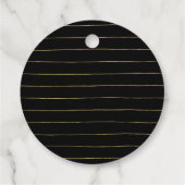 金ゴールド&ブラックサンキューカスタムビジネスロゴ フェイバータグ (裏面)