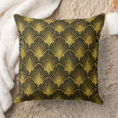 金ゴールド&ブラックデコ装飾用クッション クッション (ブランケット)