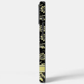 金ゴールド&ブラックパーソナライズされたダマスクiPhoneカバー – Case-Mate iPhoneケース (裏面 / 左)