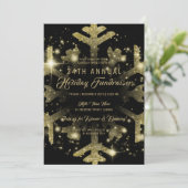 金ゴールド&ブラックホリディフ企業のァンドレイザーガラ 招待状 (スタンド正面)