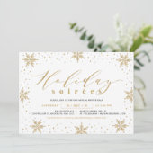 金ゴールド&ブラックホリデ企業のィソーリーパーティー 招待状 (スタンド正面)