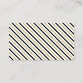 金ゴールド&ブラックボーイベビーシャワーおむつラッフルチケット エンクロージャーカード (裏面)