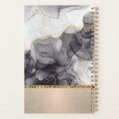 金ゴールド&ブラックマーブルモノグラム先生プランナー プランナー手帳 (裏面)