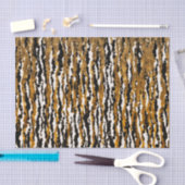 金ゴールド&ブラックモダンサファリレインジャングルグラムパーティー 薄葉紙 (クラフト)