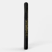 金ゴールド&ブラックモノグラガーリーム Case-Mate iPhoneケース (裏面/右)