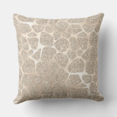 金ゴールド/ブラックラグジュアリーアニマルプリント枕 クッション (裏面)