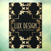 金ゴールド&ブラックラグジュアリーヴィンテージバロッククラシック ウィンドウサイン (シート3)