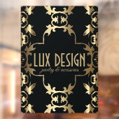 金ゴールド&ブラックラグジュアリーヴィンテージバロッククラシック ウィンドウサイン (シート2)