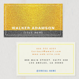 (金ゴールド、ブラック、アイボリー)エレガントおよびモダン縁どA コーリングカード