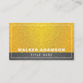 (金ゴールド、ブラック、アイボリー)エレガントおよびモダン縁どA コーリングカード (正面)