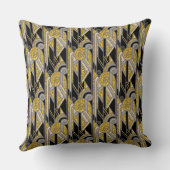 金ゴールド、ブラック、エッグシェルデコ装飾用クッション クッション (裏面)