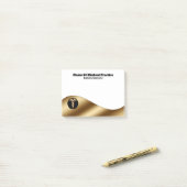 金ゴールド·ブラック·ホワイト·ビジネスの医療基準 ポストイット (デスク上)