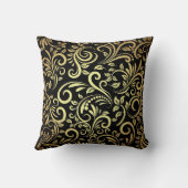 金ゴールド&ブラック – MOM - WOW | クッション (裏面)