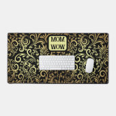 金ゴールド&ブラック – MOM - WOW |デスクマット デスクマット (キーボード&マウス)