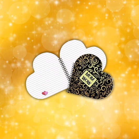 金ゴールド&ブラック – MOM - WOW |緩和曲線 ノートブック