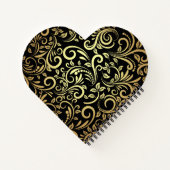 金ゴールド&ブラック – MOM - WOW |緩和曲線 ノートブック (裏面)