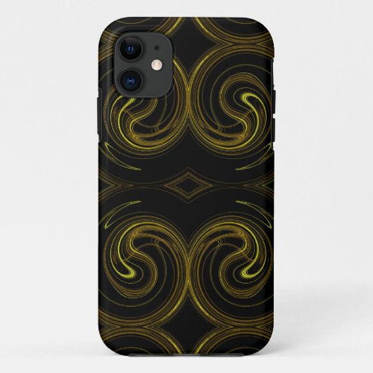 金ゴールド&ブラックiPhone 5ケースメイトKolly There Case-Mate iPhoneケース (裏面)