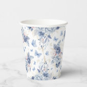 金ゴールド&ブルーリトルバタフライボーイ赤ちゃんシャワー 紙コップ (右)