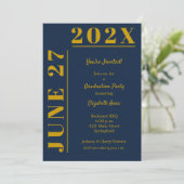 金ゴールド・ブルー卒業党 招待状 (スタンド正面)