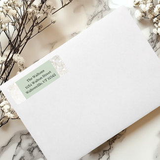 金ゴールド/ベージュ円形デザイン ラベル