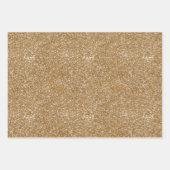 金ゴールド、ホリー&ココア応援包装紙シート ラッピングペーパーシート (正面3)