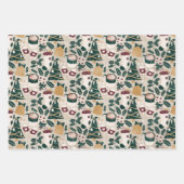 金ゴールド、ホリー&ココア応援包装紙シート ラッピングペーパーシート (正面)