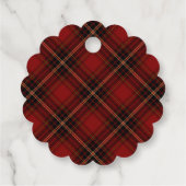 金ゴールド、ホリー&葉クリスマスタータンチェックの写真 フェイバータグ (裏面)