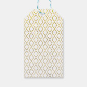 金ゴールド&ホワイトアラビアンモロッコグラムパーティーのお願い ギフトタグ (裏面)