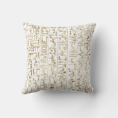 金ゴールド&ホワイトエジプトグラムシモダンック クッション (裏面)